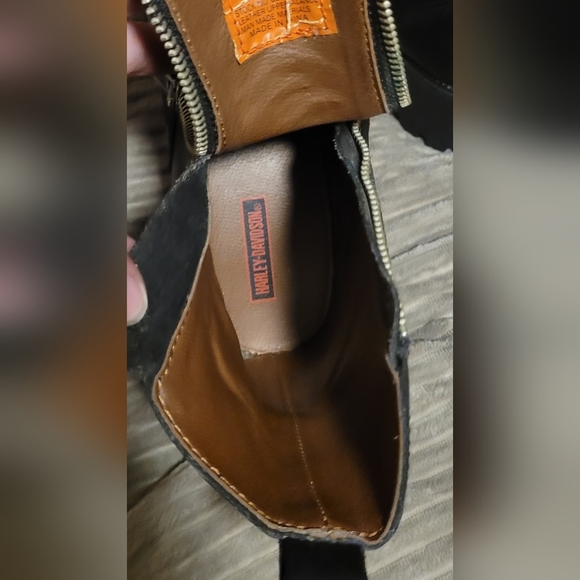 VINTAGE Harley-Davidson Women's "Starter Switch" Moto Boots - Lug Sole 7.5 - Picture 9 of 12